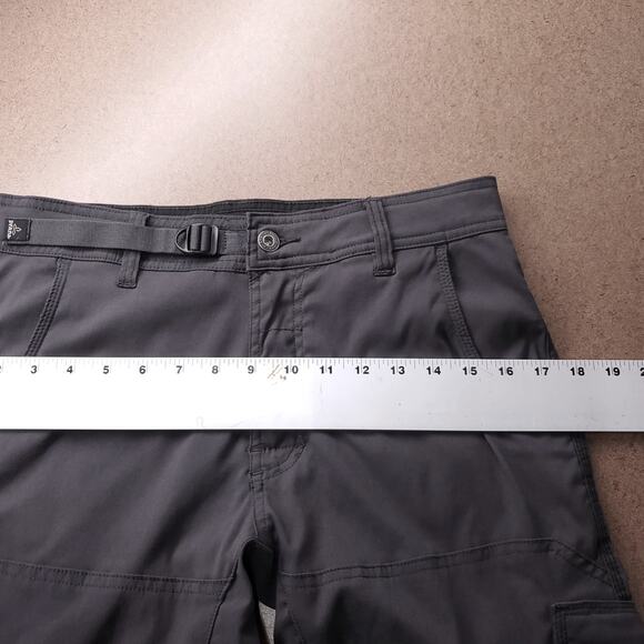 PrAna Stretch Zion Straight Cargo Pants Men 30x32 Dark Gray Outdoor Technical - Picture 5 of 11